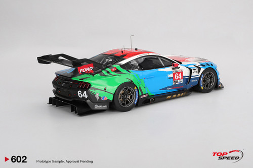 1/18 Top Speed Ford Mustang GT3 #64 Ford Multimatic Motorsports 2024 IMSA Laguna Seca Car Model