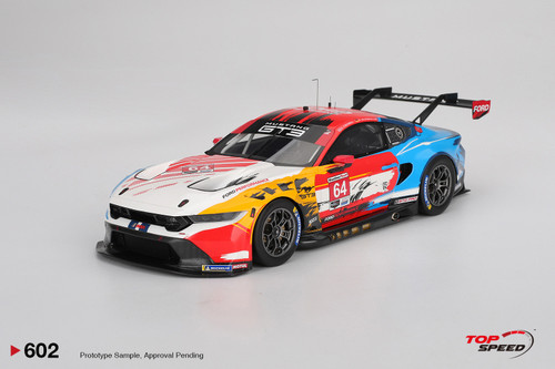 1/18 Top Speed Ford Mustang GT3 #64 Ford Multimatic Motorsports 2024 IMSA Laguna Seca Car Model
