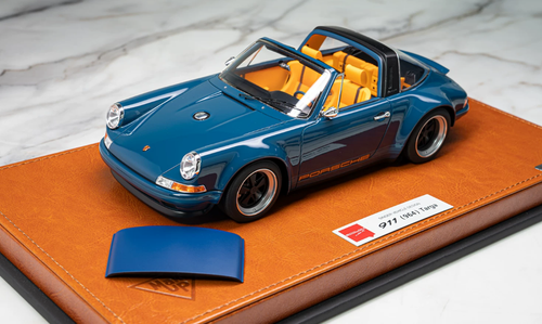 1/18 Makeup Porsche 911 964 Singer Targa (Resistance Blue) Car Model