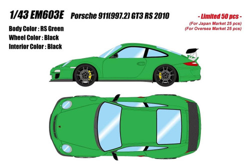 1/43 Makeup 2010 Porsche 911 (997.2) GT3 RS (RS Green) Car Model 1/43 Makeup 2010 Porsche 911 (997.2) GT3 RS (RS Green) Car Model