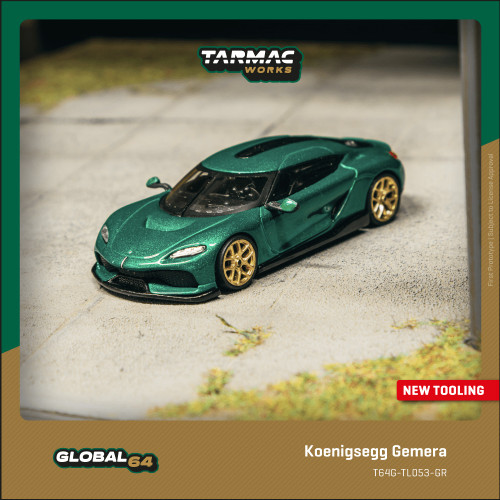 1/64 Tarmac Works Koenigsegg Gemera (Green) Diecast Car Model