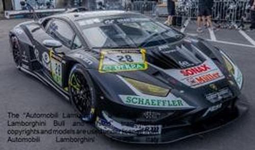 1/43 Spark Lamborghini Huracan GT3 EVO2 No.28 ABT Sportsline 24H Nürburgring 2025 M. Mapelli - C. Engelhart - L. Engstler Car Model