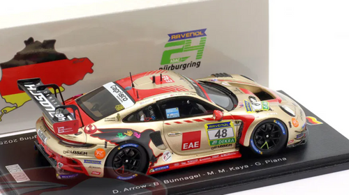 1/43 Spark Porsche 911 GT3 R (992) No.48 BLACK FALCON Team EAE 24H Nürburgring 2025 D. Arrow - B. Bünnagel - M. M. Kaya - G. Piana Car Model