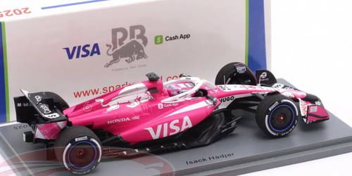 1/43 Spark Racing Bulls VCARB 02 No.6 Visa Cash App Racing Bulls Formula One Team Miami GP 2025 Isack Hadjar Car Model
