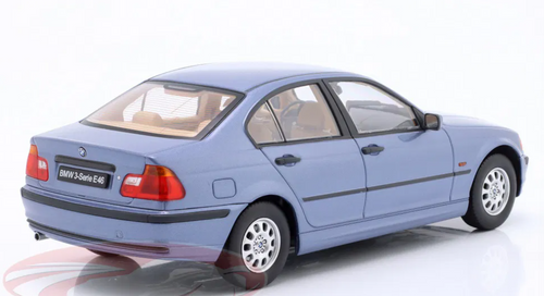 1/18 KK-Scale 1999 BMW 3 Series (E46) Limousine (Light Blue Metallic) Diecast Car Model