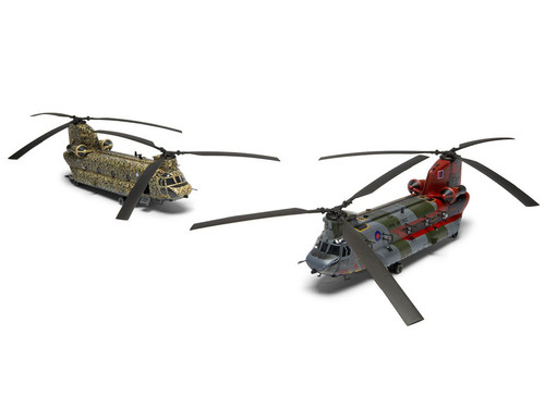 Level 3 Model Kit Boeing Chinook HC.1 (Late Production) Helicopter with 2 Scheme Options 1/72 Plastic Model Kit by Airfix Level 3 Model Kit Boeing Chinook HC.1 (Late Production) Helicopter with 2 Scheme Options 1/72 Plastic Model Kit by Airfix