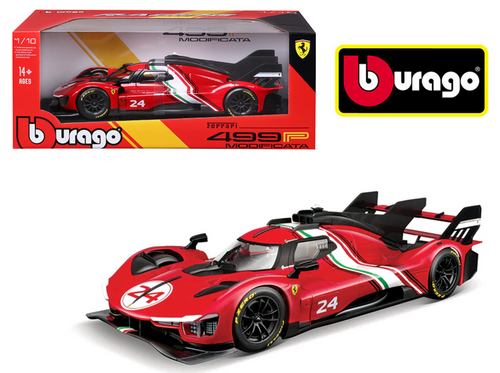 1/18 BBurago 2024 Ferrari 499P Modificata #24 Diecast Car Model 1/18 BBurago 2024 Ferrari 499P Modificata #24 Diecast Car Model