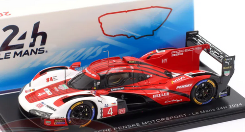 1/43 Spark 2024 Porsche 963 #4 24h LeMans Porsche Penske Motorsport Mathieu Jaminet, Felipe Nasr, Nick Tandy Car Model 1/43 Spark 2024 Porsche 963 #4 24h LeMans Porsche Penske Motorsport Mathieu Jaminet, Felipe Nasr, Nick Tandy Car Model