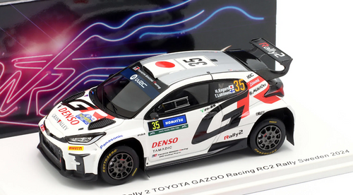 1/43 Spark 2024 Toyota GR Yaris Rally2 #35 Rallye Sweden Toyota Gazoo Racing WRT NG Hikaru Kogure, Topi Luhtinen Car Model 1/43 Spark 2024 Toyota GR Yaris Rally2 #35 Rallye Sweden Toyota Gazoo Racing WRT NG Hikaru Kogure, Topi Luhtinen Car Model
