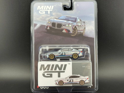 CHASE CAR 1/64 Mini GT BMW 3.0 CSL (Chrome Silver) Diecast Car Model CHASE CAR 1/64 Mini GT BMW 3.0 CSL (Chrome Silver) Diecast Car Model