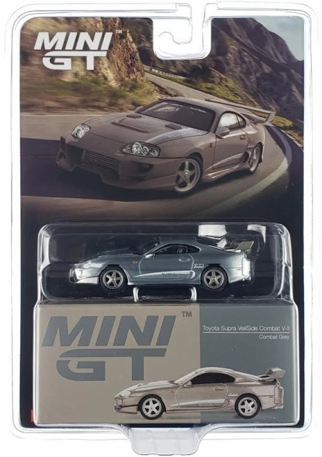 CHASE CAR 1/64 Mini GT Toyota Supra VeilSide Combat V-II (Chrome Silver) Diecast Car Model CHASE CAR 1/64 Mini GT Toyota Supra VeilSide Combat V-II (Chrome Silver) Diecast Car Model