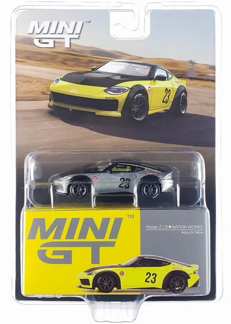CHASE CAR 1/64 Mini GT Nissan Z LB★NATION Works Chrome Silver Diecast Car Model