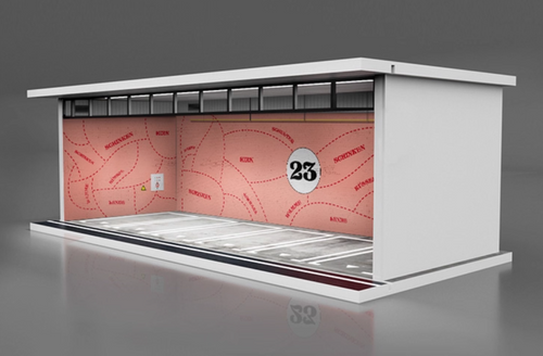 1/64 MoreArt Pink Pig Theme Parking Garage Diorama 1/64 MoreArt Pink Pig Theme Parking Garage Diorama