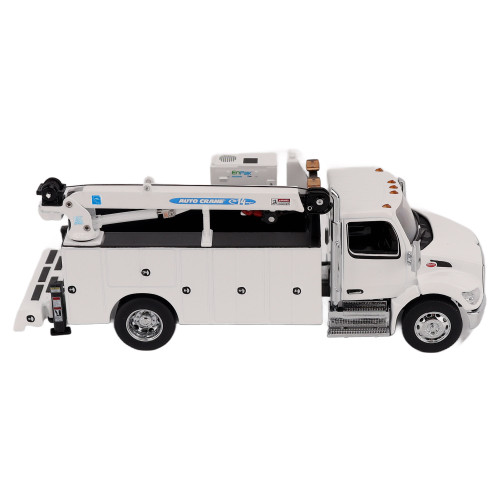 1/50 Diecast Masters Peterbilt Model 536 Auto-Crane Titan85-Body HC14-Crane Work Truck with Miller EnPak (White) Diecast Model 1/50 Diecast Masters Peterbilt Model 536 Auto-Crane Titan85-Body HC14-Crane Work Truck with Miller EnPak (White) Diecast Model