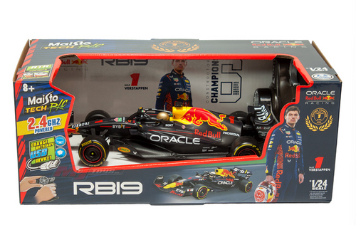 1/24 Maisto Tech Radio Control 2023 Formula 1 Oracle Red Bull Racing RB19 Drivers’ Champion #1 Max Verstappen 1/24 Maisto Tech Radio Control 2023 Formula 1 Oracle Red Bull Racing RB19 Drivers’ Champion #1 Max Verstappen