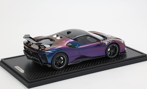1/18 BBR Ferrari SF90 XX Stradale (Chamaleon Purple Holographic with Black Roof) Car Model Limited 15 Pieces 1/18 BBR Ferrari SF90 XX Stradale (Chamaleon Purple Holographic with Black Roof) Car Model Limited 15 Pieces