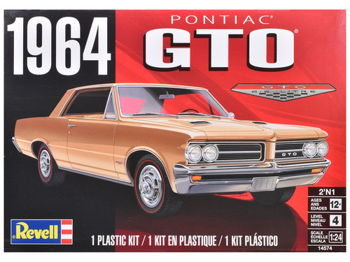 Level 4 Model Kit 1964 Pontiac GTO 2-in-1 Kit 1/24 Scale Model by Revell Level 4 Model Kit 1964 Pontiac GTO 2-in-1 Kit 1/24 Scale Model by Revell