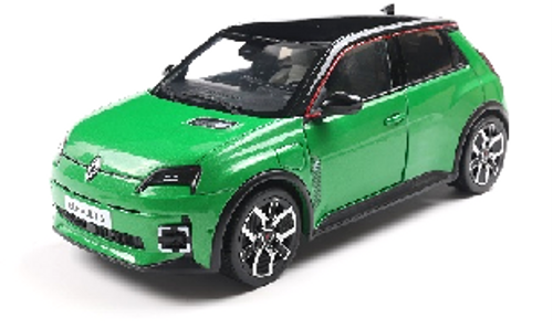 1/18 Solido 2024 Renault 5 E-Tech Vert Pop Green Diecast Car Model