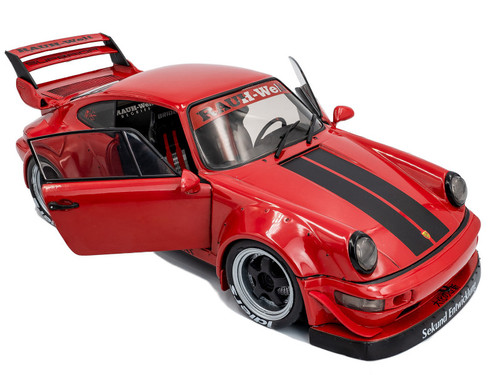 1/18 Solido Porsche 911 964 RWB Taikano Kaishin Red Diecast Car Model