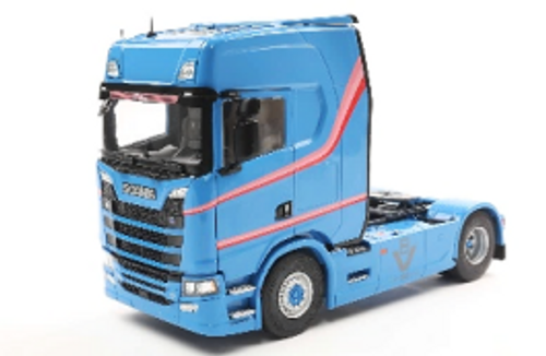 1/24 Solido 2023 Scania 580S Highline 113 Tribute Blue Diecast Car Model 1/24 Solido 2023 Scania 580S Highline 113 Tribute Blue Diecast Car Model