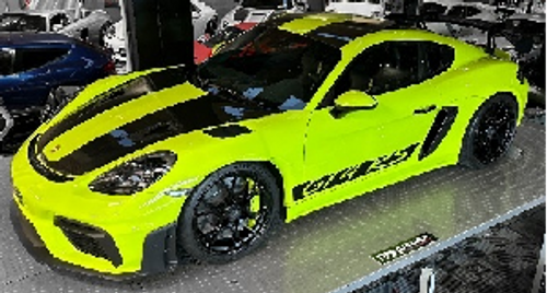1/43 Solido 2024 Porsche 718 Cayman GT4 RS Weissach Package (Acid Green) Diecast Car Model 1/43 Solido 2024 Porsche 718 Cayman GT4 RS Weissach Package (Acid Green) Diecast Car Model