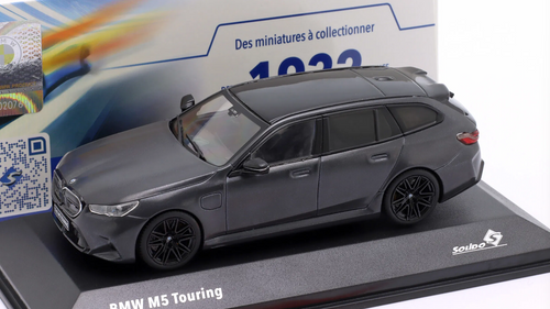 1/43 Solido 2024 BMW M5 Touring G99 (Frozen Deep Grey) Diecast Car Model
