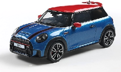1/43 Solido 2023 Mini Cooper John Cooper Works JCW Island Blue Metallic Diecast Car Model 1/43 Solido 2023 Mini Cooper John Cooper Works JCW Island Blue Metallic Diecast Car Model