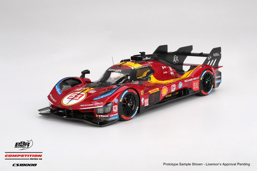 1/18 BBR Ferrari 499P #51 Ferrari AF Corse 2025 WEC Qatar 1812km 3rd Place Car Model