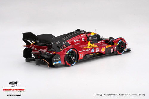 1/18 BBR Ferrari 499P #51 Ferrari AF Corse 2025 WEC Qatar 1812km 3rd Place Car Model