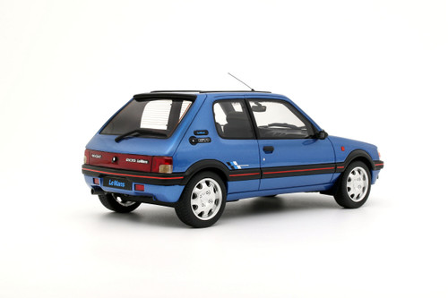 1/18 OTTO 1991 Peugeot 205 1.9 GTI Le Mans (Miami Blue) Car Model 1/18 OTTO 1991 Peugeot 205 1.9 GTI Le Mans (Miami Blue) Car Model
