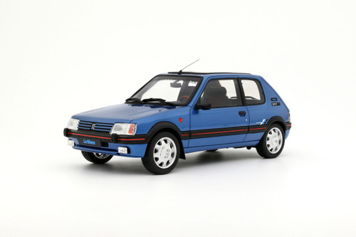 1/18 OTTO 1991 Peugeot 205 1.9 GTI Le Mans (Miami Blue) Car Model 1/18 OTTO 1991 Peugeot 205 1.9 GTI Le Mans (Miami Blue) Car Model