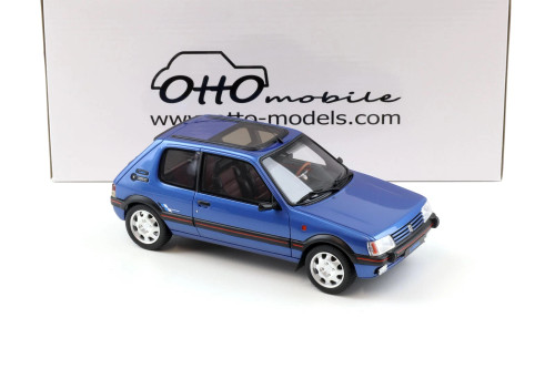 1/18 OTTO 1991 Peugeot 205 1.9 GTI Le Mans (Miami Blue) Car Model