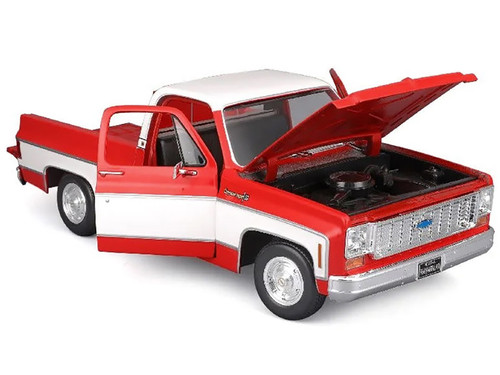 1974 Chevrolet C10 Cheyenne Super Pickup Truck Red and White "Special Edition" Series 1/18 Diecast Model Car by Maisto 1974 Chevrolet C10 Cheyenne Super Pickup Truck Red and White "Special Edition" Series 1/18 Diecast Model Car by Maisto
