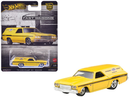 1970 Chevrolet Chevelle SS Wagon "Yenko" Yellow "Fast Wagons" Series Diecast Model Car by Hot Wheels 1970 Chevrolet Chevelle SS Wagon "Yenko" Yellow "Fast Wagons" Series Diecast Model Car by Hot Wheels