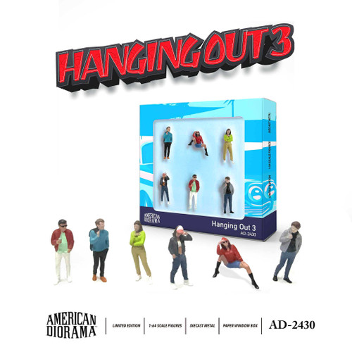 1/64 American Diorama Hanging Out 3 Figure Set 1/64 American Diorama Hanging Out 3 Figure Set