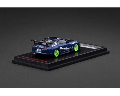 1/64 Ignition Model IG Toyota Supra (JZA80) RZ (Blue with Green Wheels) Car Model 1/64 Ignition Model IG Toyota Supra (JZA80) RZ (Blue with Green Wheels) Car Model