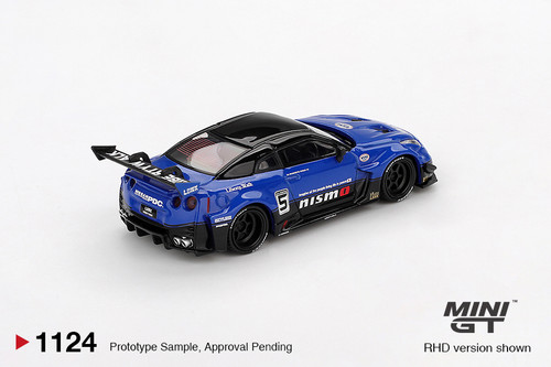1/64 Mini GT Nissan Skyline GT-R GTR R35 LB-Silhouette WORKS GT 35GT-RR Ver.2 (Blue) Diecast Car Model 1/64 Mini GT Nissan Skyline GT-R GTR R35 LB-Silhouette WORKS GT 35GT-RR Ver.2 (Blue) Diecast Car Model