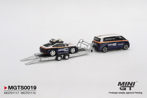 1/64 Mini GT Porsche 911 992 Dakar #718 & Volkswagen ID. Buzz Porsche Centrum Gelderland Roughroads Set Diecast Car Model 1/64 Mini GT Porsche 911 992 Dakar #718 & Volkswagen ID. Buzz Porsche Centrum Gelderland Roughroads Set Diecast Car Model