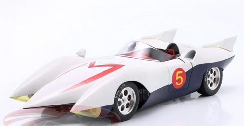 1/18 Schwyn Haas Hamilton Speed Racer Mach 5 (White) Car Model 1/18 Schwyn Haas Hamilton Speed Racer Mach 5 (White) Car Model