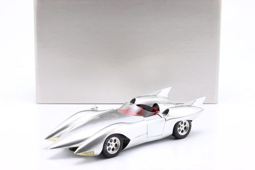 1/18 Schwyn Haas Hamilton Speed Racer Mach 5 (Silver Metallic) Car Model 1/18 Schwyn Haas Hamilton Speed Racer Mach 5 (Silver Metallic) Car Model