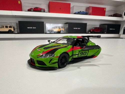 1/36 Kinsmart Toyota GR Supra Racing Concept (Green & Red) Diecast Car Model (new no retail box) 1/36 Kinsmart Toyota GR Supra Racing Concept (Green & Red) Diecast Car Model (new no retail box)