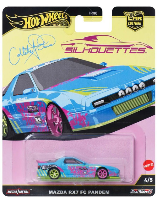 1/64 Hot Wheels Mazda RX-7 RX7 FC Pandem Silhouettes Diecast Car Model 1/64 Hot Wheels Mazda RX-7 RX7 FC Pandem Silhouettes Diecast Car Model