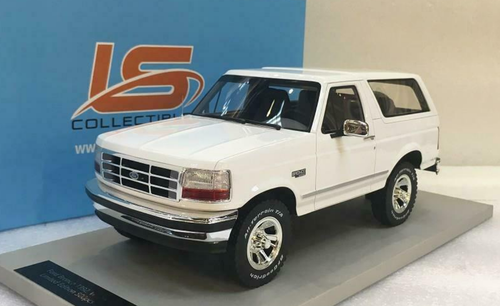 1/18 LS Collectibles 1992 Ford Bronco 5th Generations (White) Resin Car Model Limited