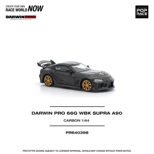 1/64 Poprace Toyota Supra Darwin Pro 66G WBK A90 Carbon Edition Diecast Car Model 1/64 Poprace Toyota Supra Darwin Pro 66G WBK A90 Carbon Edition Diecast Car Model