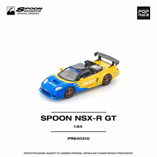 1/64 Poprace Honda NSX-R GT Spoon Diecast Car Model 1/64 Poprace Honda NSX-R GT Spoon Diecast Car Model