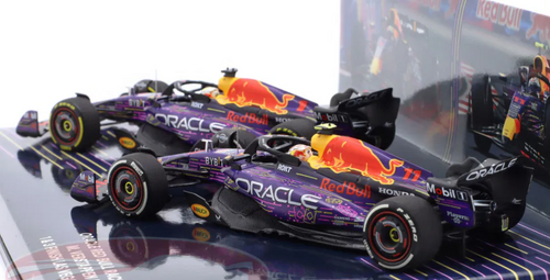 1/43 Minichamps 2023 Formula 1 2-Car Set Verstappen #1 & Perez #11 Las Vegas GP Formula 1 World Champion Car Models 1/43 Minichamps 2023 Formula 1 2-Car Set Verstappen #1 & Perez #11 Las Vegas GP Formula 1 World Champion Car Models