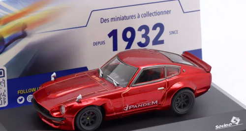 1/43 Solido 1973 Datsun 240Z Pandem Rocket Bunny (Red) Diecast Car Model 1/43 Solido 1973 Datsun 240Z Pandem Rocket Bunny (Red) Diecast Car Model