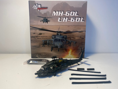 DAMAGED AS-IS Sikorsky MH-60L Black Hawk Helicopter "91-26363 Gunslinger" United States Army 1/72 Diecast Model by Panzerkampf DAMAGED AS-IS Sikorsky MH-60L Black Hawk Helicopter "91-26363 Gunslinger" United States Army 1/72 Diecast Model by Panzerkampf