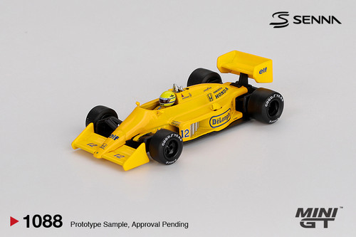 1/64 Mini GT 1987 Formula 1 Lotus 99T #12 Ayrton Senna 1987 Monaco Grand Prix Winner Diecast Car Model 1/64 Mini GT 1987 Formula 1 Lotus 99T #12 Ayrton Senna 1987 Monaco Grand Prix Winner Diecast Car Model