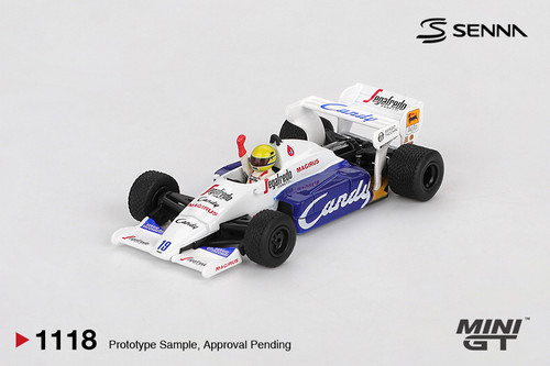 1/64 Mini GT 1984 Formula 1 Toleman TG184 #19 Ayrton Senna 1984 Monaco Grand Prix 2nd Place Diecast Car Model 1/64 Mini GT 1984 Formula 1 Toleman TG184 #19 Ayrton Senna 1984 Monaco Grand Prix 2nd Place Diecast Car Model
